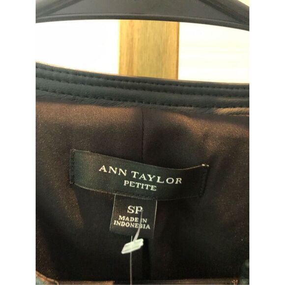 Ann Taylor Women’s Black Zip Up Elegant Jacket Blazer Size Petite S NWT - Picture 7 of 7